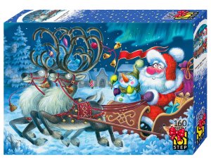 Паззл  160 Степ Упряжка Деда Мороза 72101