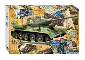 Паззл  500 Степ Танк Т-34 91067