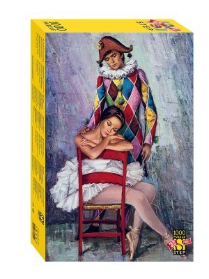 Паззл 1000 Степ Арлекин и балерина Юбилейная коллекция 79252