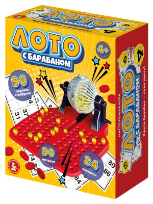 Игра наст Лото с барабаном 05907
