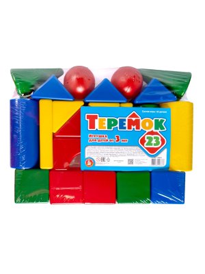 Конструктор выдувка Теремок 23 эл 00883