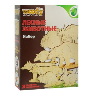 Игрушка дерев Вуди Лесные животные 0049