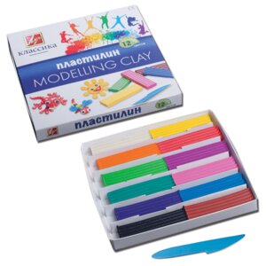 Пластилин 12цв Классика 240г 7С 331-08
