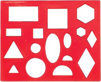 Трафарет геометрические фигуры №1 пластик 12С 836-08