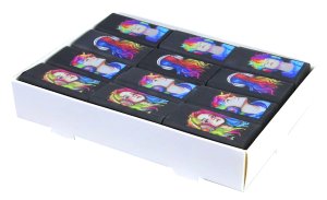 Ластик 46 х 25 х 9 мм Л4 черный с дизайном 35С 2274-08