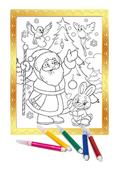 Р 3D Зверушки у елки Р-7310