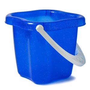 Ведро № 6 прозрачное с блестками 0,8л И-3868