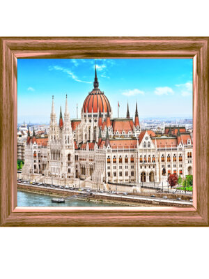 Алмазная мозаика квадр 30х40 с подр полн зап 25 цв Солнечный Будапешт F4-007
