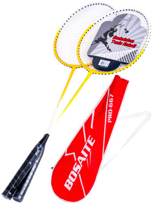 Набор для бадминтона 65*20 см 2 металл ракетки чехол цвет микс AN03371