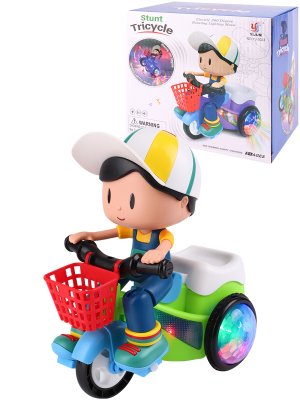 Игрушка интерактивная Мальчик на велосипеде свет звук 1895939