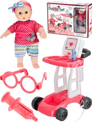 Набор Лечим малышку 12 дет аппар ЭКГ кукла AG13*3иAG10*2 в к-те в кор Y25081025