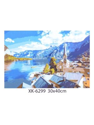 Холст с красками 30х40 см Летний Австрийский Гальштат ХК-6299