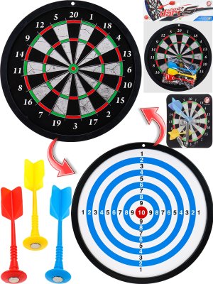 Дартс Меткость 2 28,5 см 3 дротика с магнитами крючок в к-те Y23414035