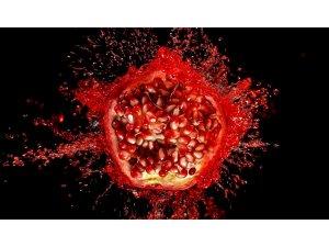 Холст с красками 40х50 см Сочный гранат по номерам Х-7116