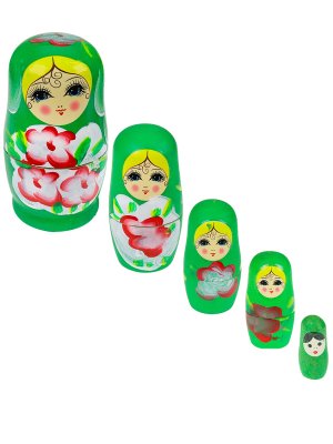 РАСПИСНЫЕ МАТРЕШКИ № 2 5 кукол ИД-6047