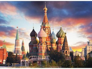 Алмазная мозаика 30х40 см без подр полн заполн Московский закат 30 цв НД-6331