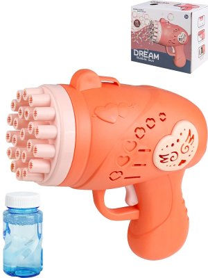 Генератор мыльных пузырей 50мл на бат розовый в короб МПЗ-8201