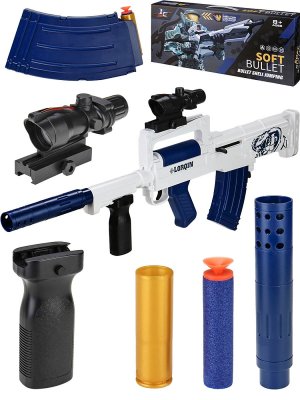 Автомат 6 гильз12 патронов прицел глушитель держатель магазин 25249035