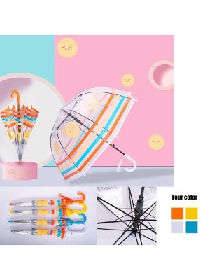 Зонт 50 см купол микс с брелком в пакете ЗНТ-5990