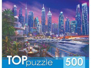 Паззл  500 КАФЕ В ВЕЧЕРНЕМ ДУБАЕ Х500-6619