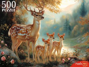 Паззл  500 ОЛЕНИ У ОЗЕРА П500-7619