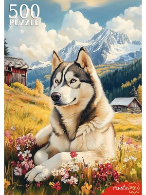 Паззл  500 СОБАКА В ГОРАХ Ф500-8725