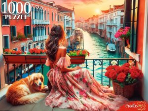 Паззл 1000 ДЕВУШКА В ВЕНЕЦИИ ХП1000-8278