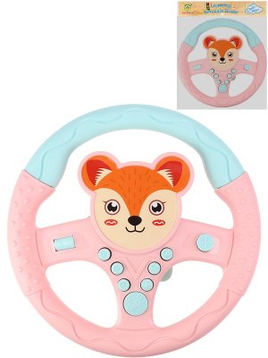 Муз развивающая игрушка РУЛЬ Лисенок 20 см звук бат 3хАА не в компл в пак 2173358