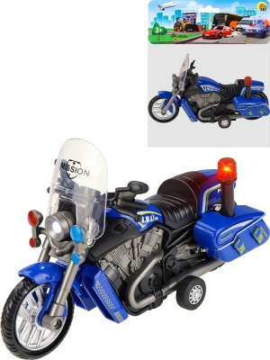 Мотоцикл инерционный 16,2х6 1х9,6 см свет звук в пакете И-9424