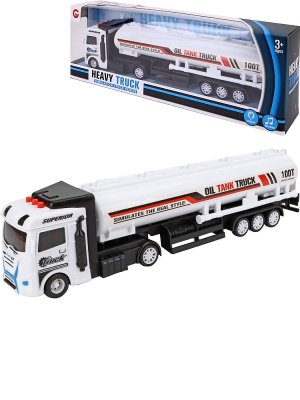 Машинка инерционная Нефтевоз свет звук 35х6,5х12 см 3 цвета микс в кор 2042361