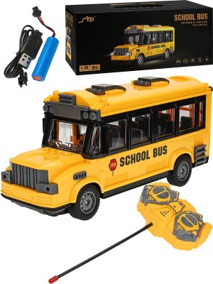Школьный автобус на р/у 10,5х7,5х22 см свет машина 3*AA и пульт 2*AA не в к-те в кор 2405070