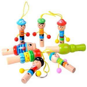 Деревянная игрушка Свисток цвет микс И-2542