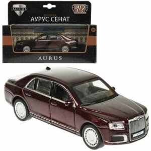Модель Маш металл АУРУС СЕНАТ 13,5 см двери багаж инерц бордовый