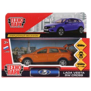 Модель Маши металл LADA VESTA SW CROSS 12 см двер багаж инерц золотой