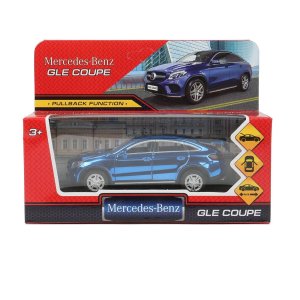 Модель Маш MERCEDES-BENZ GLE COUPE металл 12 см двери синий ХРОМ GLE-COUPE-BUCH