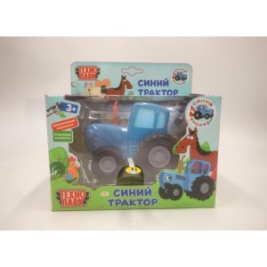 Модель Маш СИНИЙ ТРАКТОР металл свет звук 11 см инерц синий BLUTRA-11SL-BU2-WOD