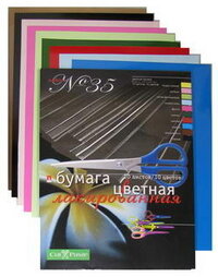 Бумага цв 10л 10 видов Лакирован 11-410-63