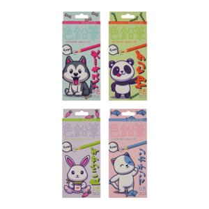 Карандаши 12цв KAWAII ANIMALS пластик 4мм 4 вида 30-0127