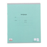 Тетрадь  12л Крупная клетка Классика Зеленый 35186