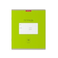 Тетрадь  18л Клетка Классика Bright Зеленая 46480