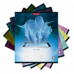 Тетрадь  24л Клетка Digital Dino 49227