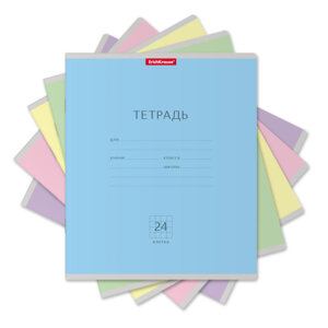 Тетрадь  24л Клетка Классика Розовая 024010154-35330