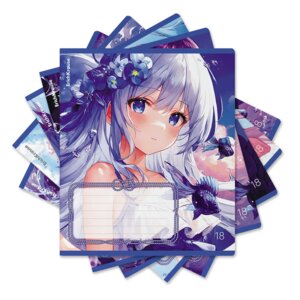 Тетрадь 18л Клетка Kawaii Whale 60550