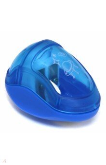 Точилка 2 отв контейнер EASYSHARP космическая 2цв 35-0013