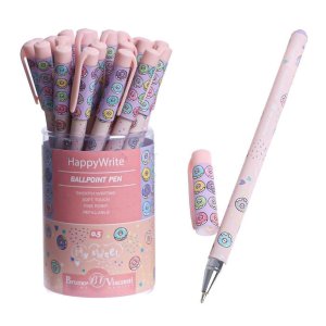 Ручка шар 0,5мм Синяя HappyWrite My Sweet Пончики 20-0215/52