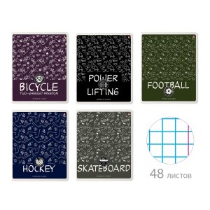 Тетрадь  48л Клетка SPORT ATTERN 7-48-1147
