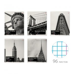 Тетрадь  96л Клетка NY-NY 7-96-1213