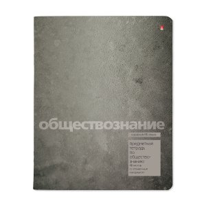Тетрадь предм 48л Клетка STONE COLOR ОБЩЕСТВОЗНАНИЕ 7-48-1358/12