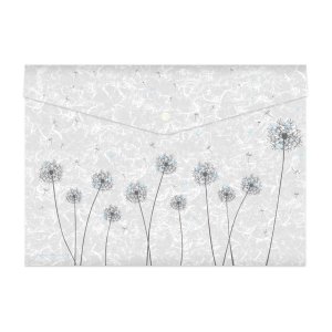 Папка конверт на кнопке А4 Одуванчики 14-036/12