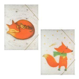 Папка на резинке А4 Волшебные лисы 2 вида 14-033/03